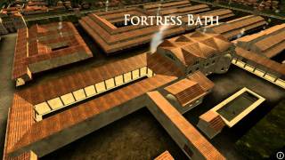 Animation of ancient Roman Fort in Caerleon Wales [upl. by Onig301]