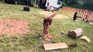 A fabulous range of wooden sculpture at Caerleon festival 2024 [upl. by Bellina]