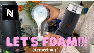 How To Foam Milk With Aeroccino 3 Make Coffee With Foam Tips amp Tricks  Easy Foamed Latte Recipe [upl. by Marcella]