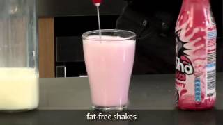 How to make a fat free milkshake using an aerolatte milk frother [upl. by Emina]